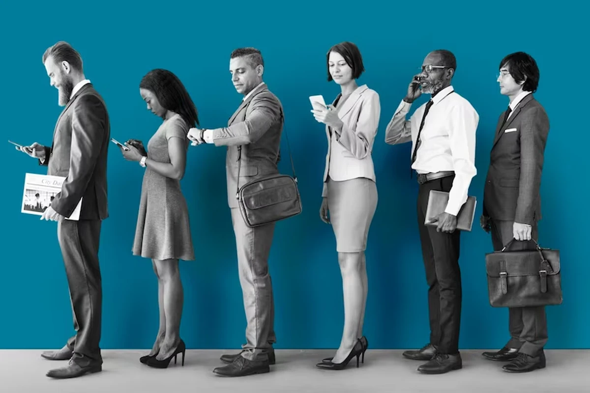 Demo Group of Your People Walking in Mountain Near Himalaya