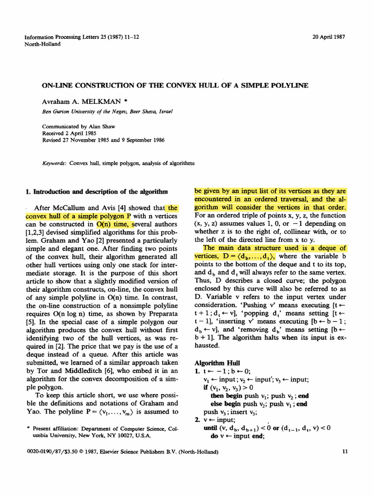 Hitting In The Shadow Of The Melkman