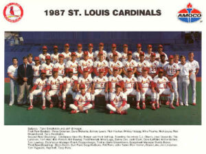 St. Louis Cardinals 1987 Roster: Speed Defense & World Series Drama