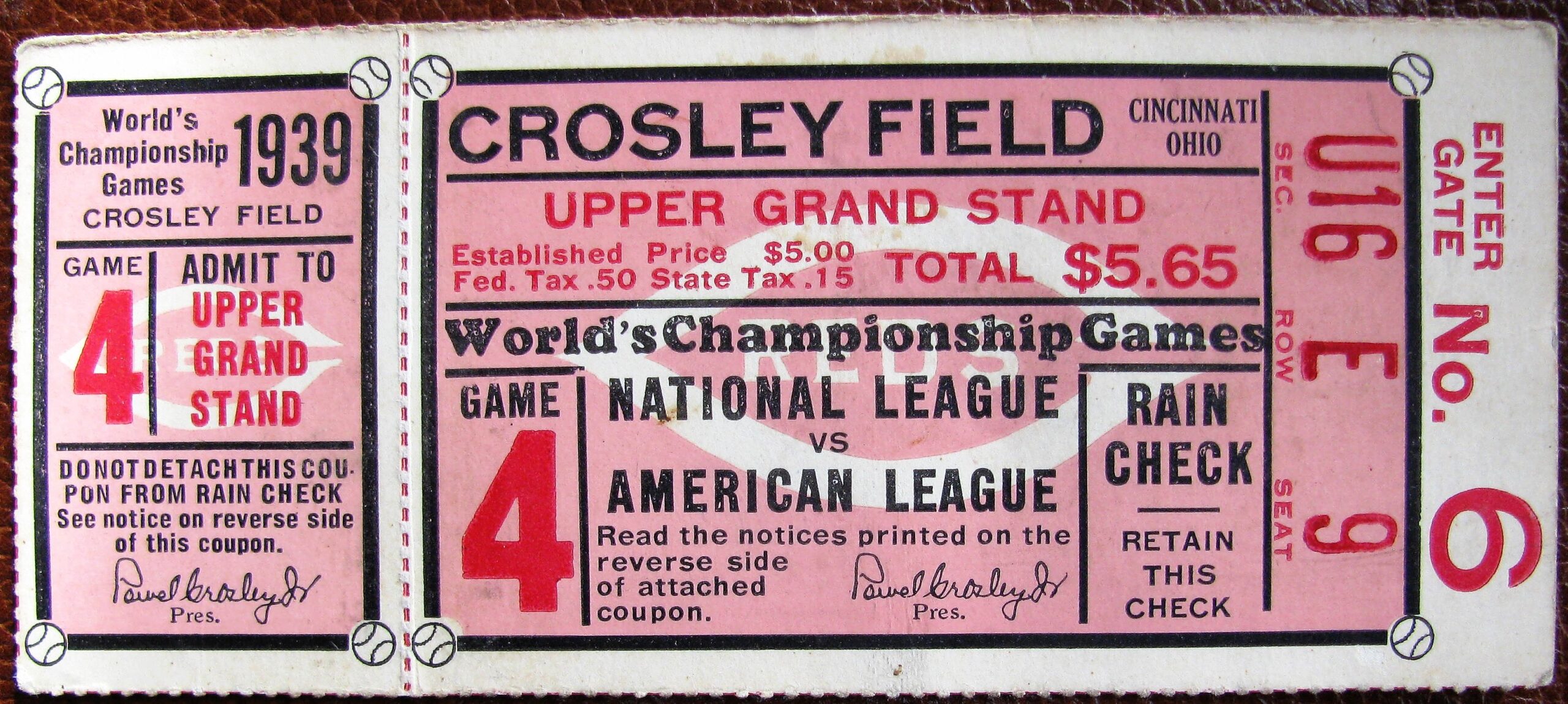 A Trip Back In Time The 1939 Fall Classic Yankees Vs Reds