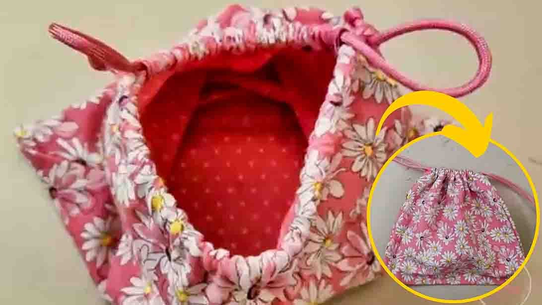 How to Make a Drawstring Bag (Beginner DIY Tutorial)