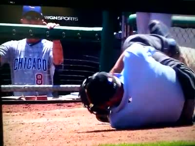 The Painful Sound of a Foul Ball Off the Shin