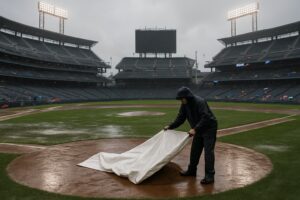 The Rain Delay Interview Where the Player is Clearly Just Hungry