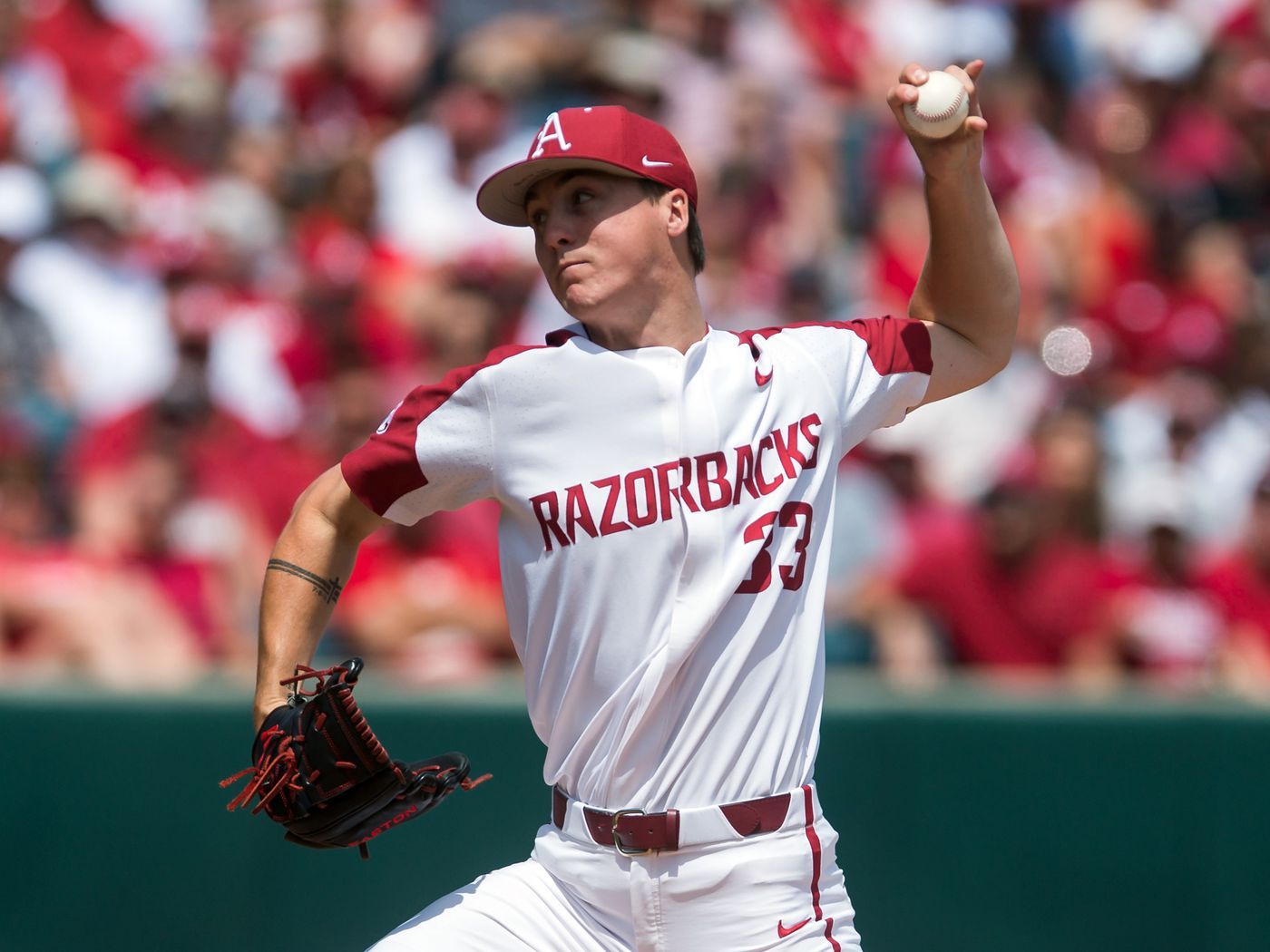 Who Is Pitching for Arkansas Razorbacks baseball Today?